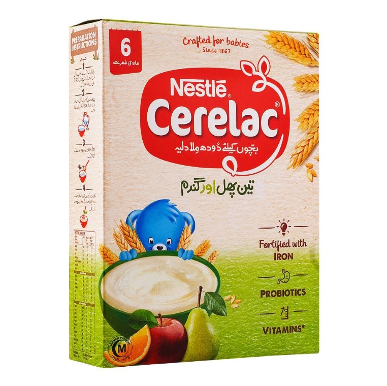 Nestle Cerelac 3 Fruits & Wheat, 350g